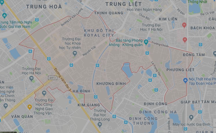 Địa bàn quận Thanh Xuân Hà Nội