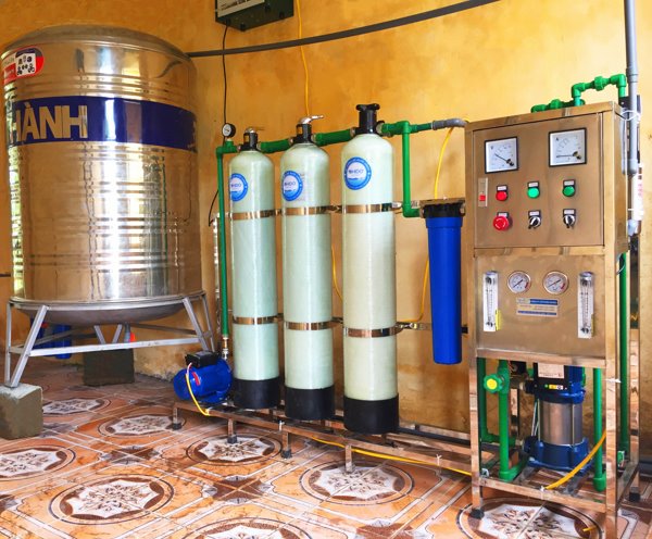 Giới thiệu hệ thống lọc nước tinh khiết lắp đặt cho trường mầm non và trường tiểu học tại Hoà Bình