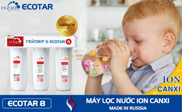 NƯỚC ION CANXI – BÉ KHỎE HƠN – CAO HƠN – TINH NHANH HƠN